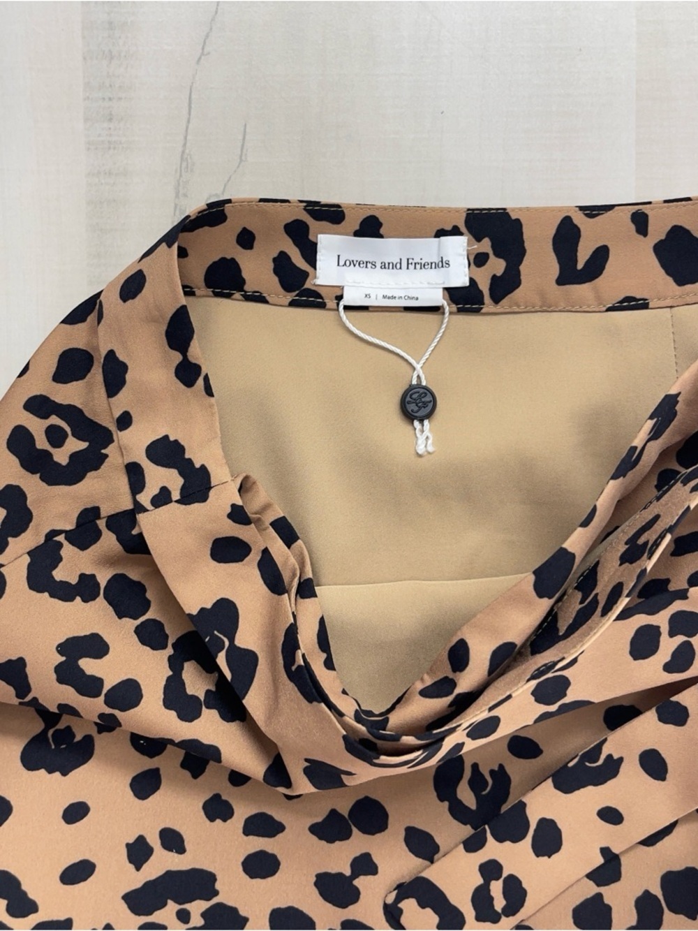 nwot LOVERS & FRIENDS Marla leopard animal print sexy wrap skirt revolve XS